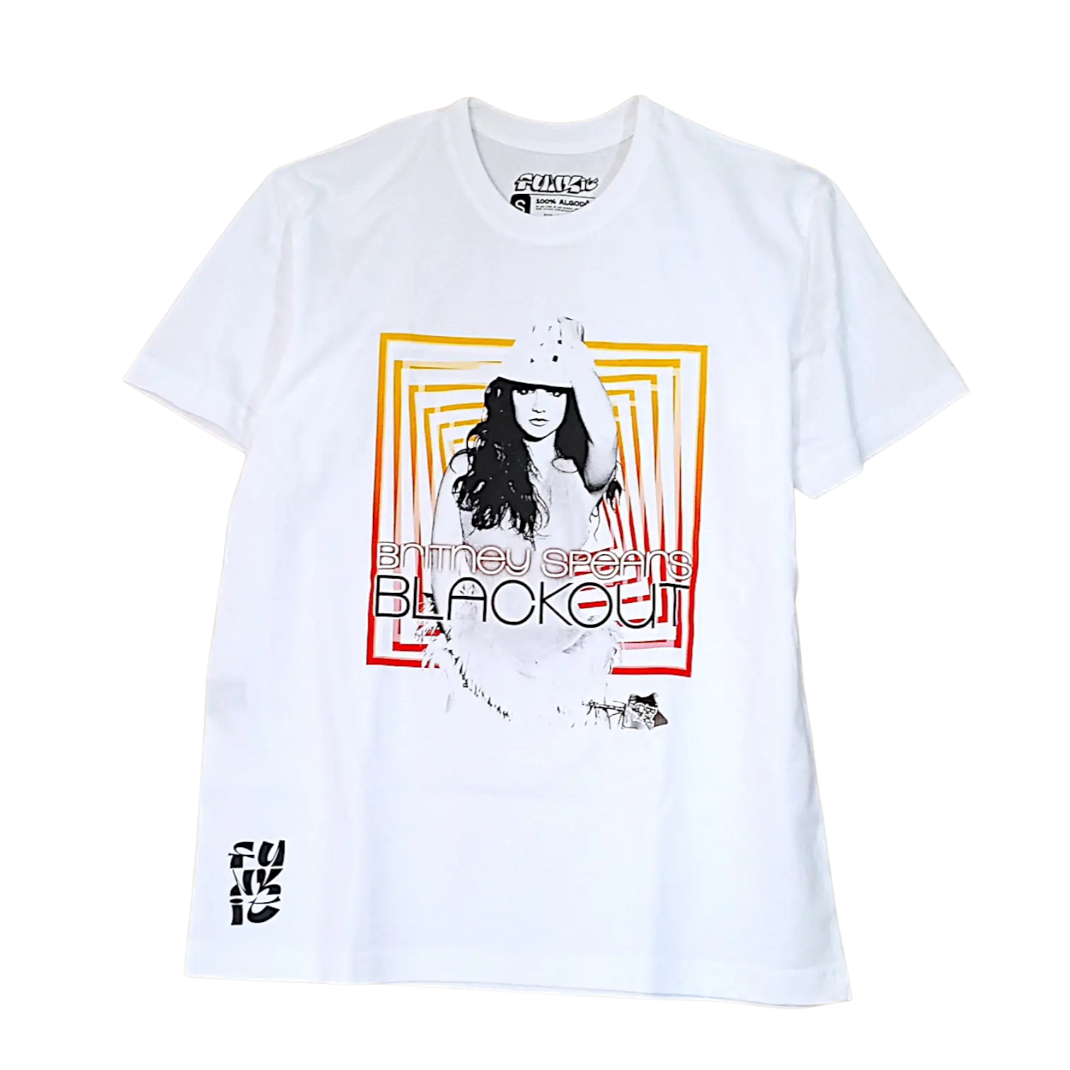 Franela blanca con estampado de Britney Spears icono pop musica streetwear moda retro fun it Venezuela
